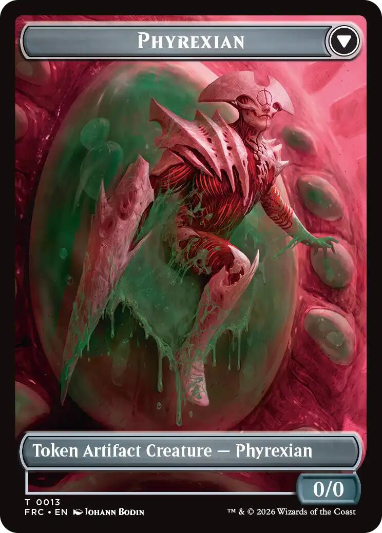 Phyrexian // Incubator Double-Sided Token [Reality Fracture Commander Tokens] | Game Master's Emporium (The New GME)