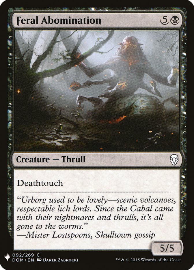 Feral Abomination [Mystery Booster] | Game Master's Emporium (The New GME)