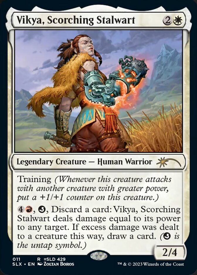 Vikya, Scorching Stalwart [Secret Lair: Universes Within] | Game Master's Emporium (The New GME)
