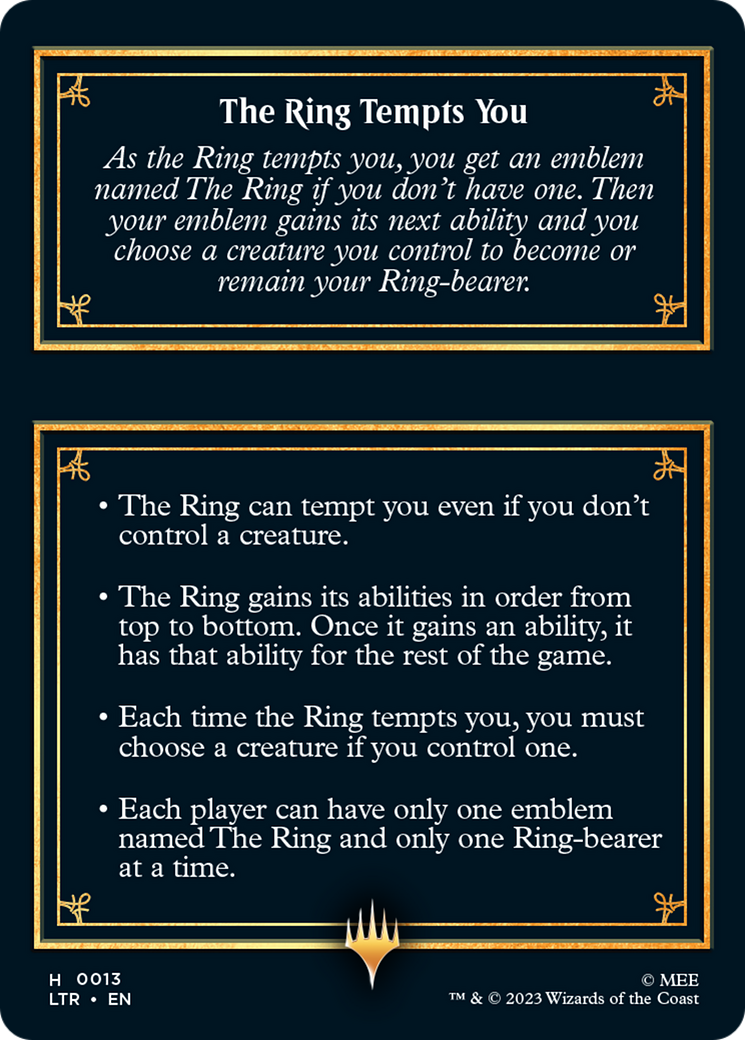 The Ring [The Lord of the Rings: Tales of Middle-Earth Tokens] | Game Master's Emporium (The New GME)