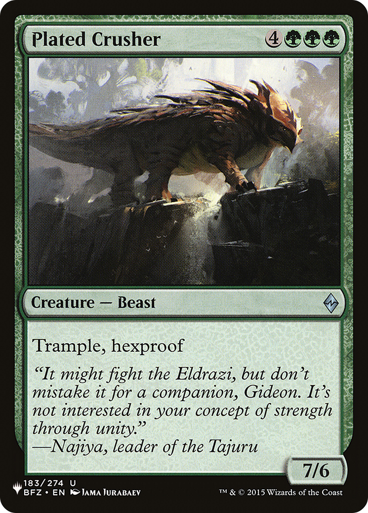 Plated Crusher [The List] | Game Master's Emporium (The New GME)
