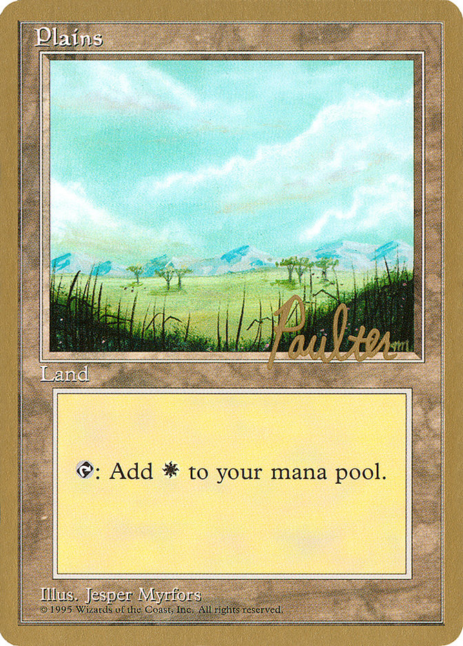 Plains (pp365) (Preston Poulter) [Pro Tour Collector Set] | Game Master's Emporium (The New GME)