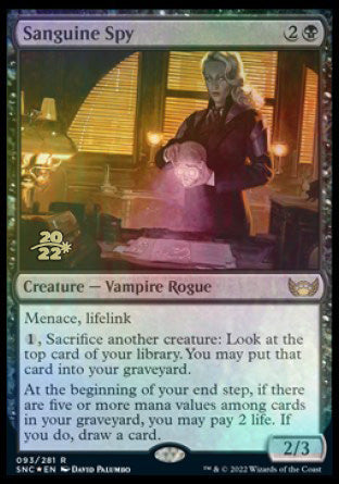 Sanguine Spy [Streets of New Capenna Prerelease Promos] | Game Master's Emporium (The New GME)
