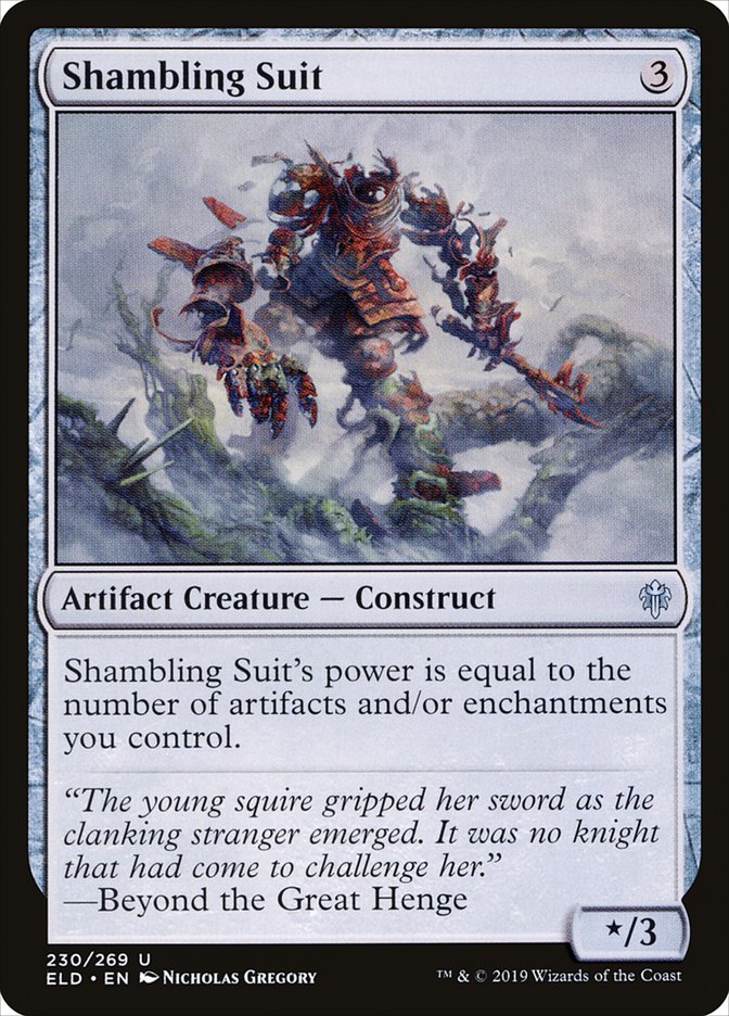 Shambling Suit [Throne of Eldraine] | Game Master's Emporium (The New GME)