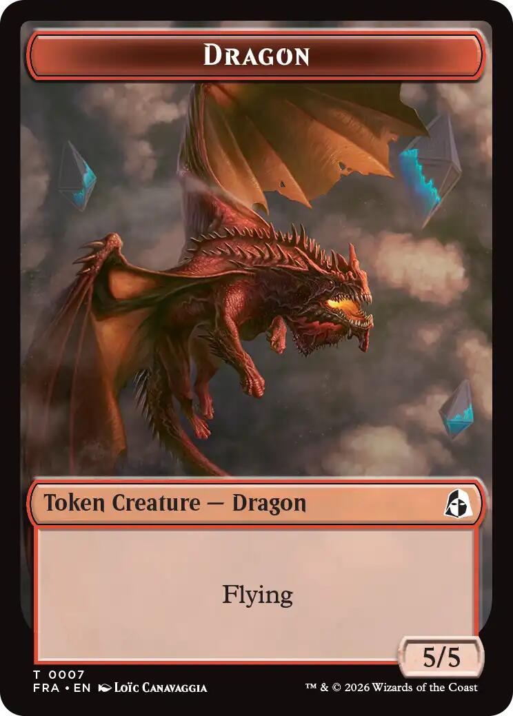 Dragon // Treasure Double-Sided Token [Reality Fracture Tokens] | Game Master's Emporium (The New GME)