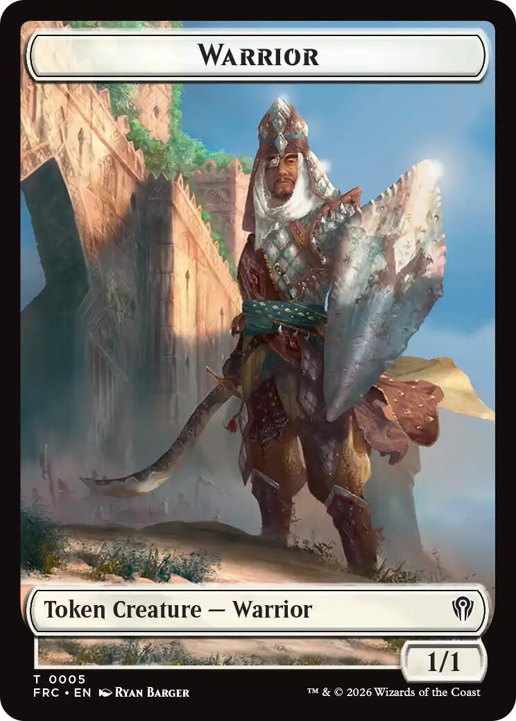 Warrior // Insect Double-Sided Token [Reality Fracture Commander Tokens] | Game Master's Emporium (The New GME)