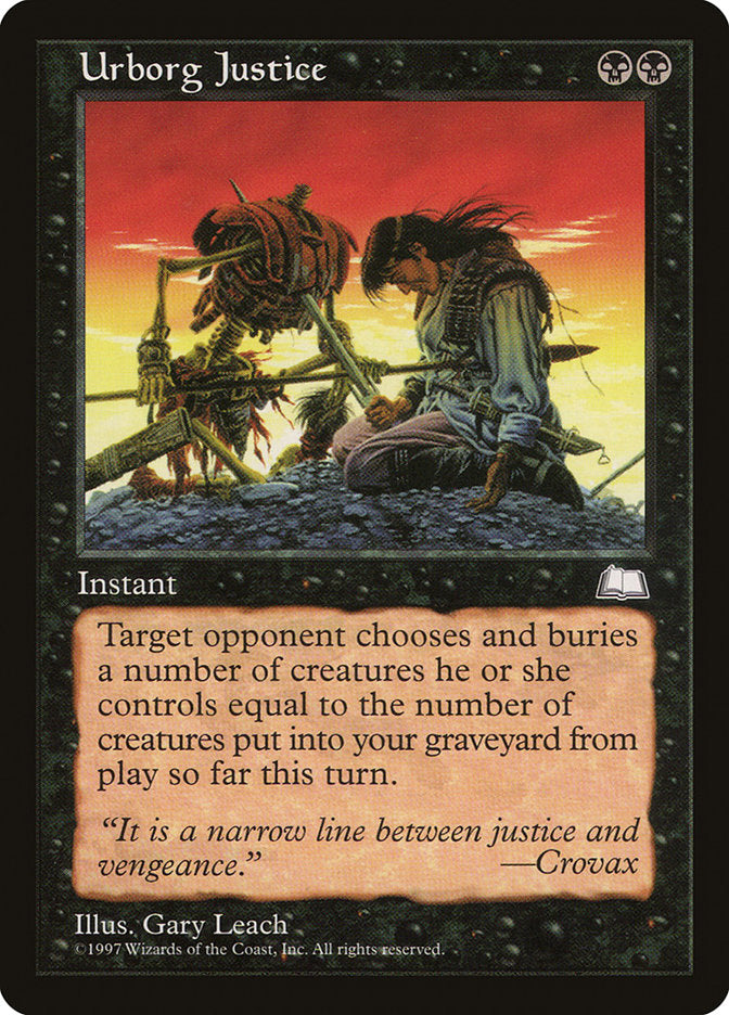 Urborg Justice [Weatherlight] | Game Master's Emporium (The New GME)