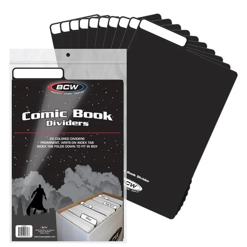 BCW Comic Dividers 25 Black | Game Master's Emporium (The New GME)