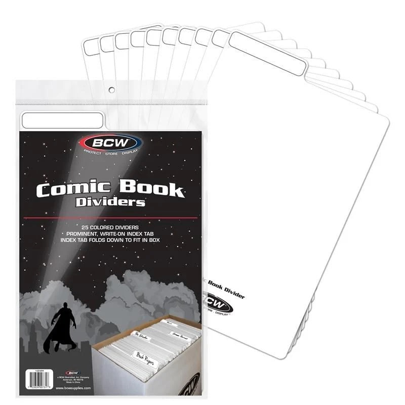 BCW Comic Dividers 25 White | Game Master's Emporium (The New GME)