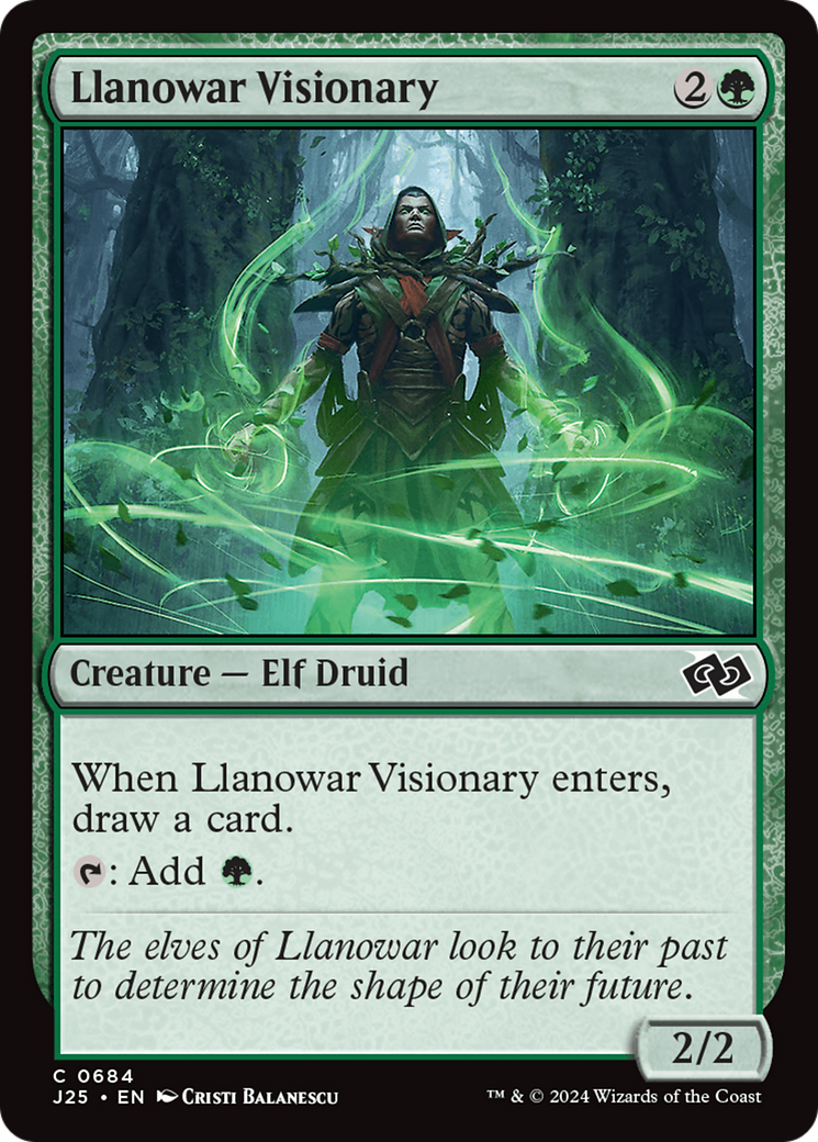 Llanowar Visionary [Foundations Jumpstart] | Game Master's Emporium (The New GME)