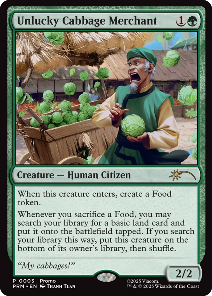 Unlucky Cabbage Merchant [Wizards Play Network 2025] | Game Master's Emporium (The New GME)