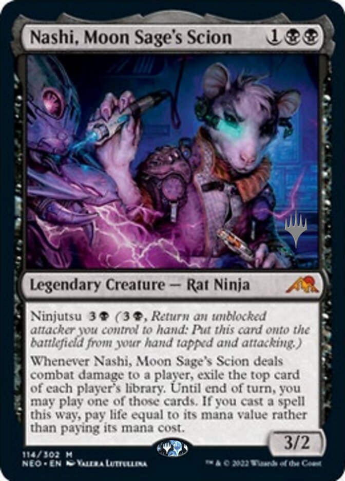 Nashi, Moon Sage's Scion (Promo Pack) [Kamigawa: Neon Dynasty Promos] | Game Master's Emporium (The New GME)