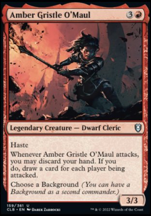 Amber Gristle O'Maul [Commander Legends: Battle for Baldur's Gate] | Game Master's Emporium (The New GME)