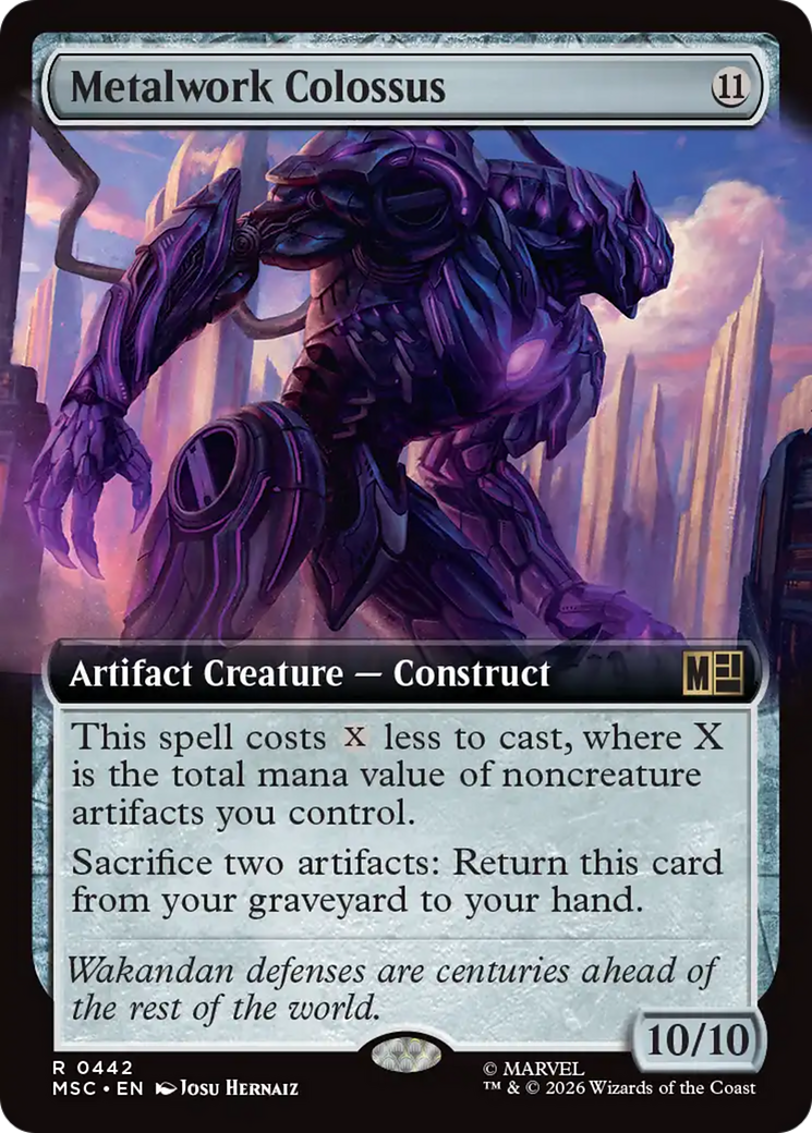 Metalwork Colossus (Extended Art) [Marvel Super Heroes Commander] | Game Master's Emporium (The New GME)