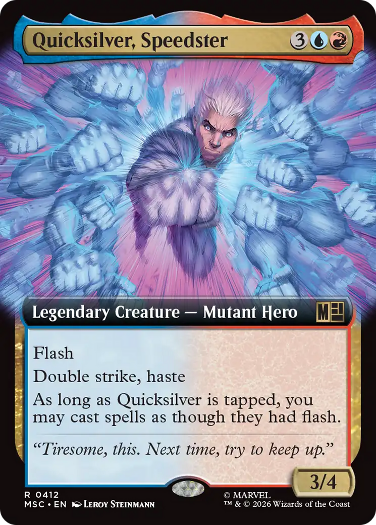 Quicksilver, Speedster (Extended Art) [Marvel Super Heroes Commander] | Game Master's Emporium (The New GME)