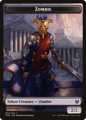 Human Soldier // Zombie Double-Sided Token [Theros Beyond Death Tokens] | Game Master's Emporium (The New GME)