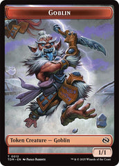 Dog // Goblin Double-Sided Token [Tarkir: Dragonstorm Commander Tokens] | Game Master's Emporium (The New GME)