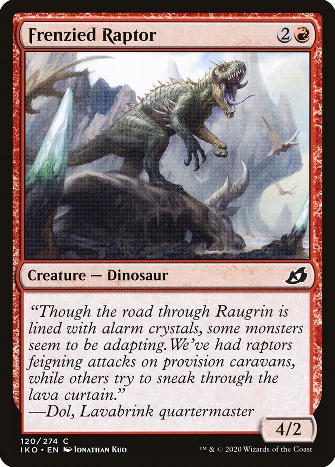 Frenzied Raptor [Ikoria: Lair of Behemoths] | Game Master's Emporium (The New GME)