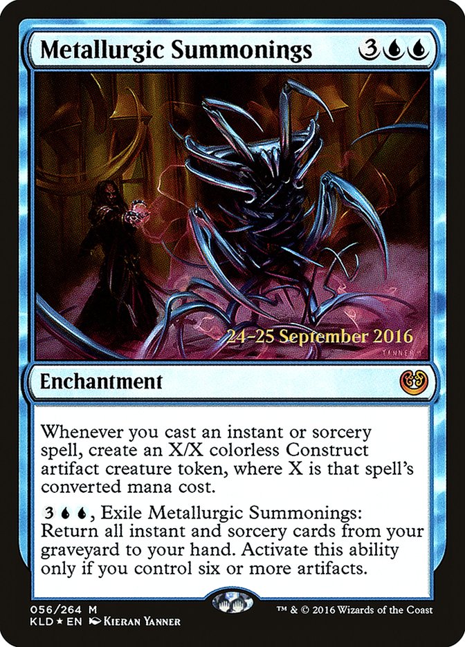 Metallurgic Summonings [Kaladesh Prerelease Promos] | Game Master's Emporium (The New GME)