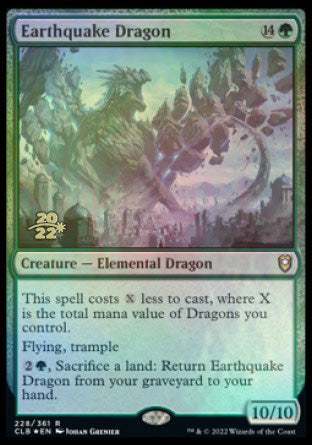 Earthquake Dragon [Commander Legends: Battle for Baldur's Gate Prerelease Promos] | Game Master's Emporium (The New GME)