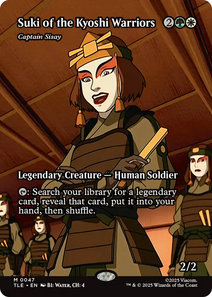 Suki of the Kyoshi Warriors - Captain Sisay (Borderless) [Avatar: The Last Airbender: Eternal-Legal] | Game Master's Emporium (The New GME)