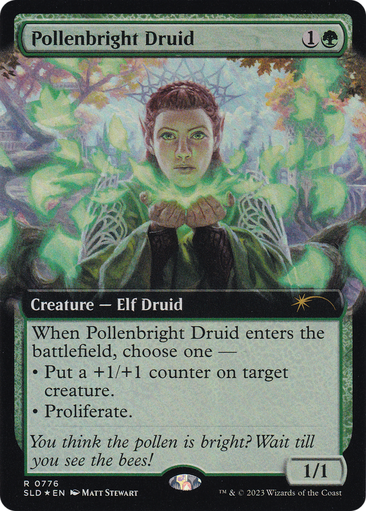 Pollenbright Druid (Extended Art) [Secret Lair Drop Series] | Game Master's Emporium (The New GME)