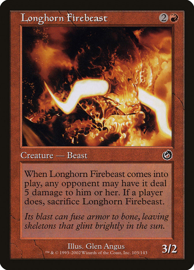 Longhorn Firebeast [Torment] | Game Master's Emporium (The New GME)