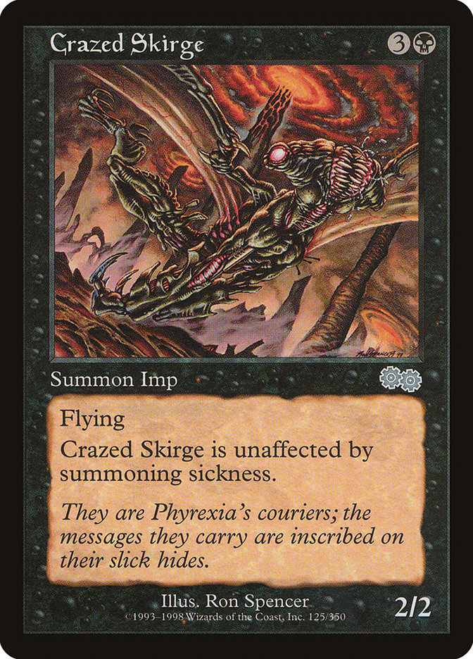 Crazed Skirge [Urza's Saga] | Game Master's Emporium (The New GME)