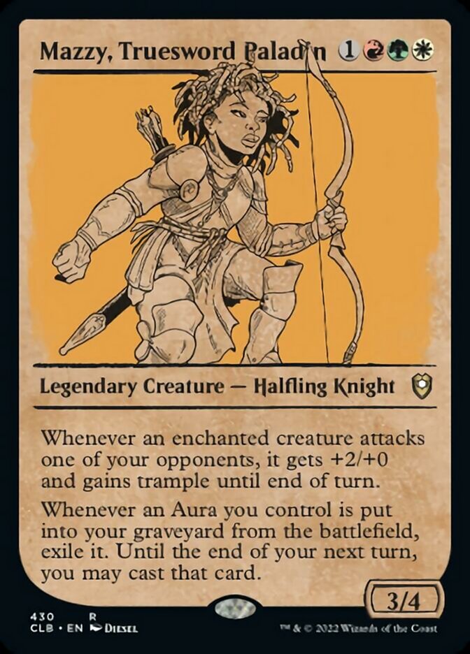 Mazzy, Truesword Paladin (Showcase) [Commander Legends: Battle for Baldur's Gate] | Game Master's Emporium (The New GME)
