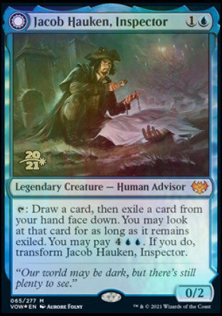 Jacob Hauken, Inspector // Hauken's Insight [Innistrad: Crimson Vow Prerelease Promos] | Game Master's Emporium (The New GME)