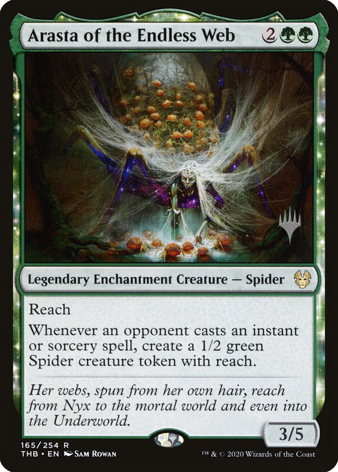 Arasta of the Endless Web (Promo Pack) [Theros Beyond Death Promos] | Game Master's Emporium (The New GME)