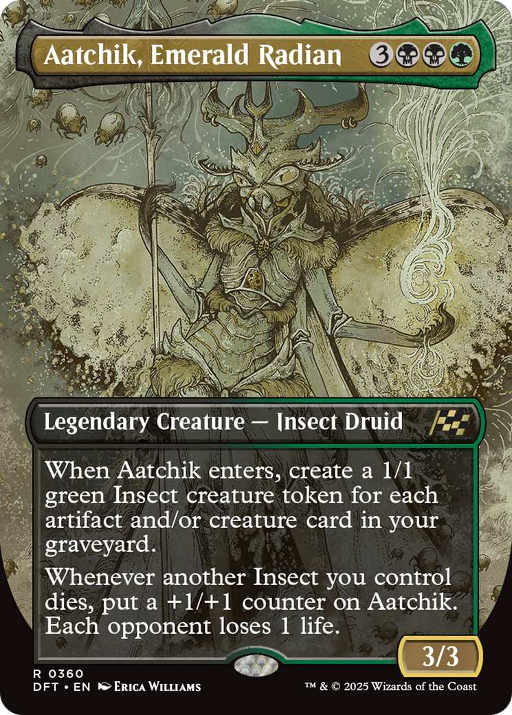 Aatchik, Emerald Radian (Borderless) [Aetherdrift] | Game Master's Emporium (The New GME)