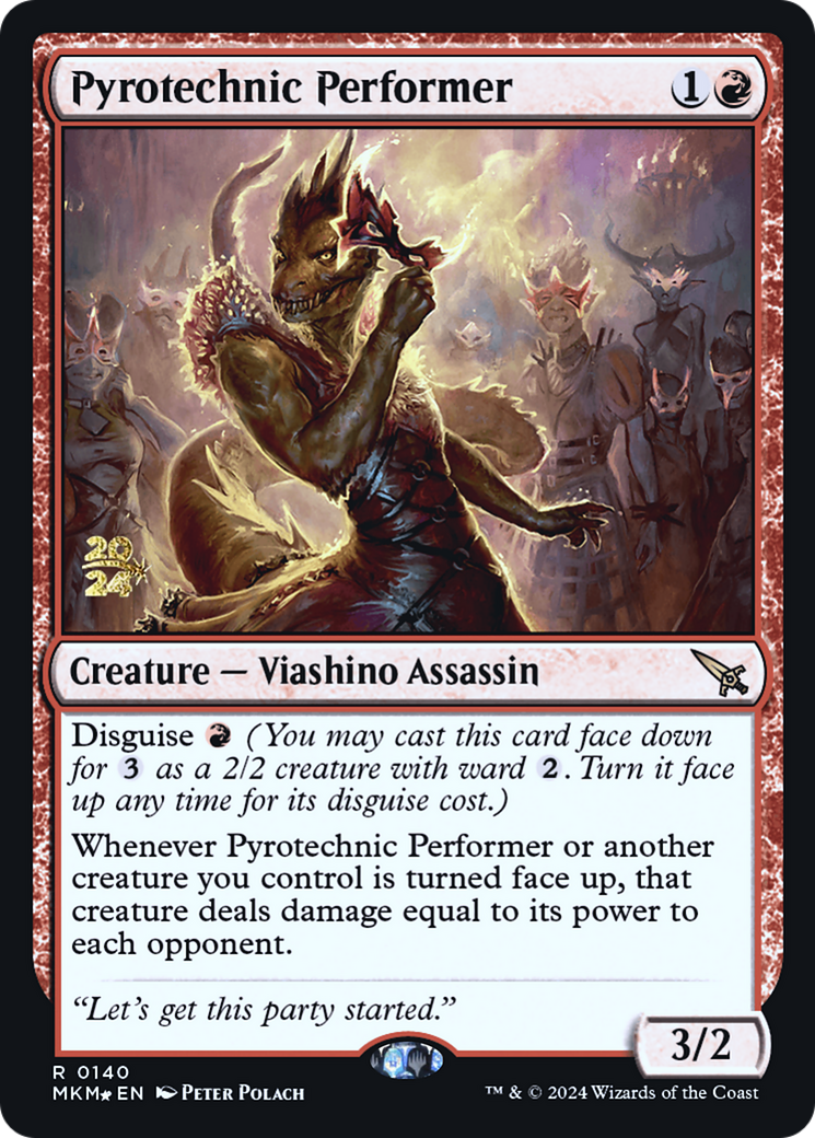 Pyrotechnic Performer [Murders at Karlov Manor Prerelease Promos] | Game Master's Emporium (The New GME)