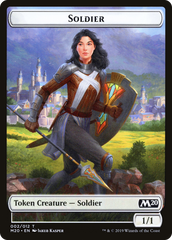 Soldier // Dinosaur Double-Sided Token [Game Night 2019 Tokens] | Game Master's Emporium (The New GME)