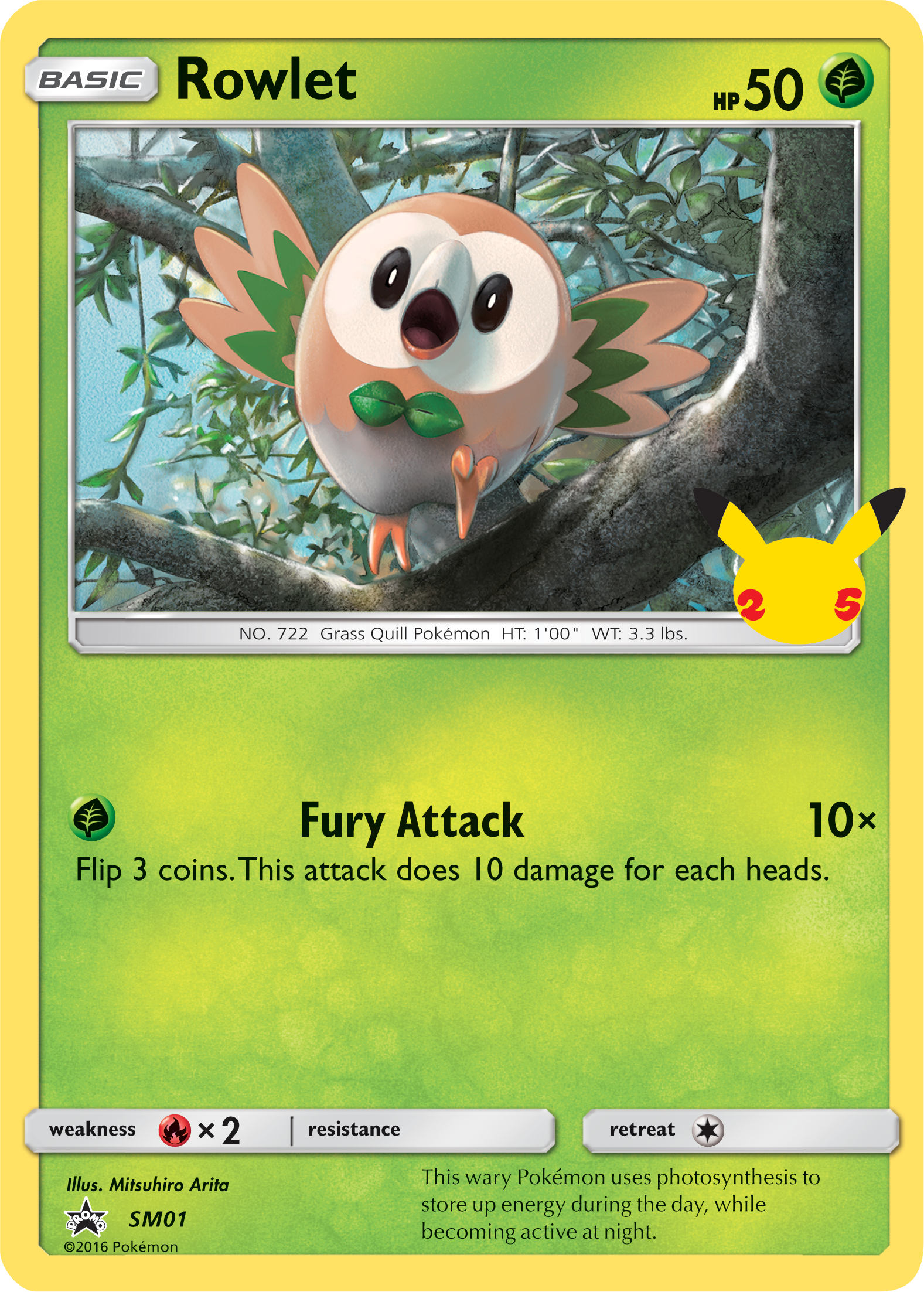 Rowlet (SM01) (Jumbo Card) [First Partner Pack] | Game Master's Emporium (The New GME)