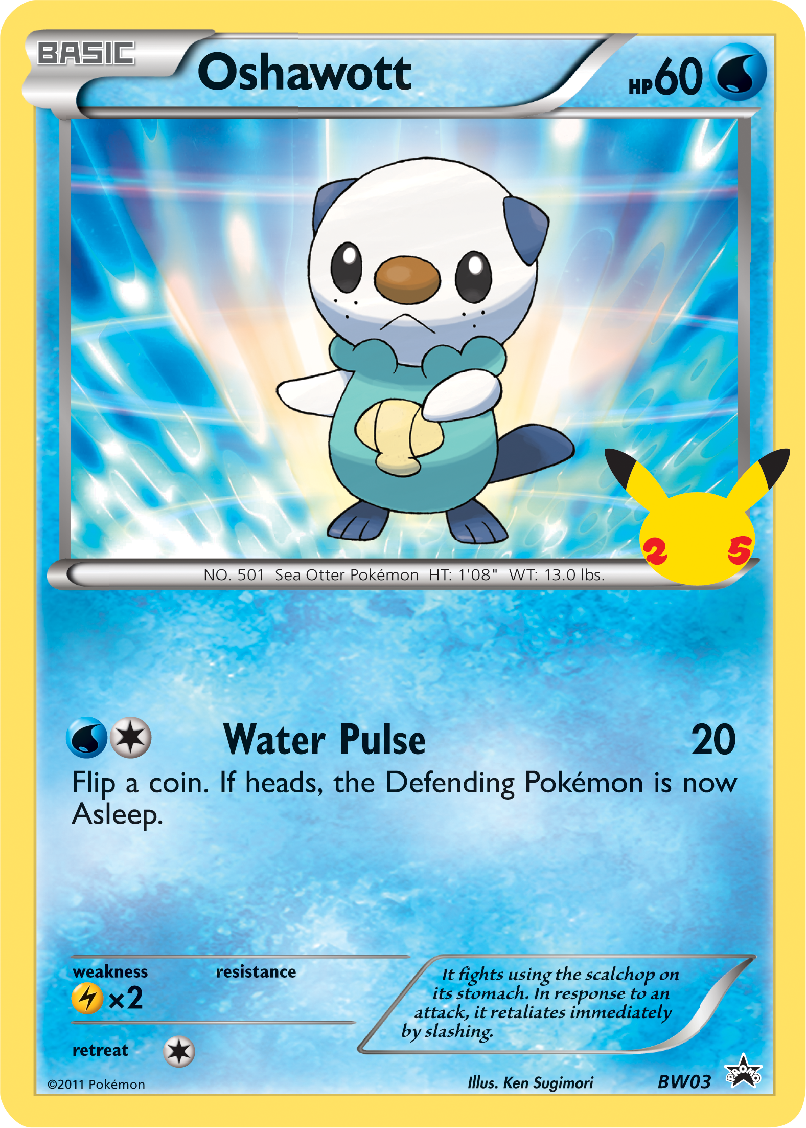 Oshawott (BW03) (Jumbo Card) [First Partner Pack] | Game Master's Emporium (The New GME)