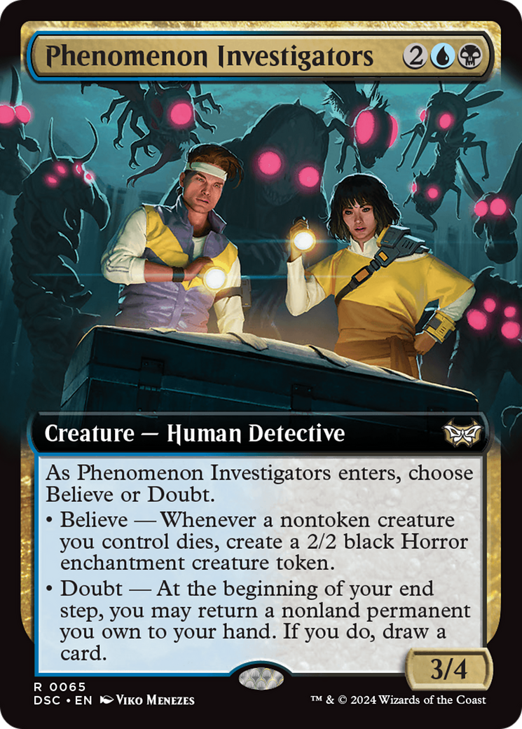 Phenomenon Investigators (Extended Art) [Duskmourn: House of Horror Commander] | Game Master's Emporium (The New GME)