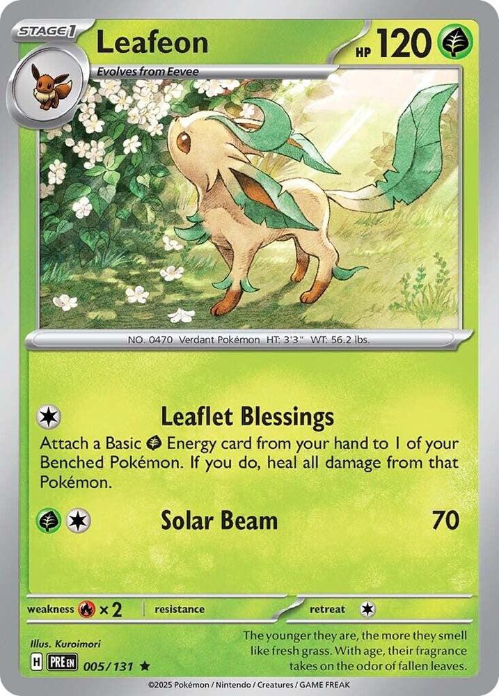 Leafeon (005/131) [Scarlet & Violet: Prismatic Evolutions] | Game Master's Emporium (The New GME)