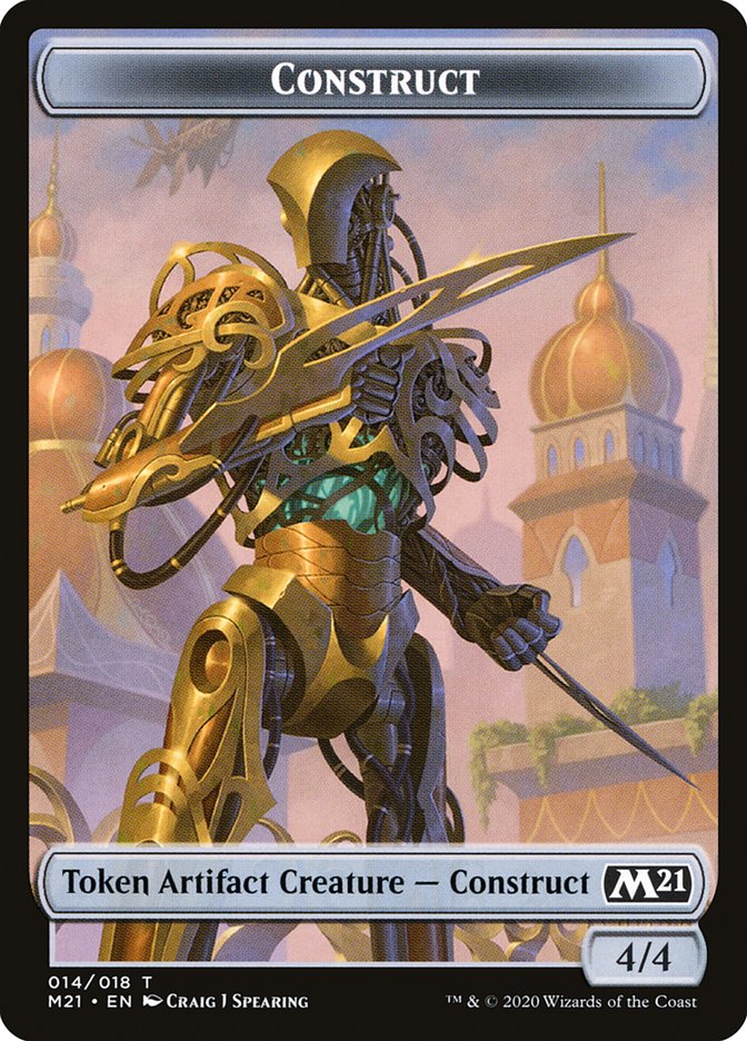 Beast // Construct Double-Sided Token [Core Set 2021 Tokens] | Game Master's Emporium (The New GME)