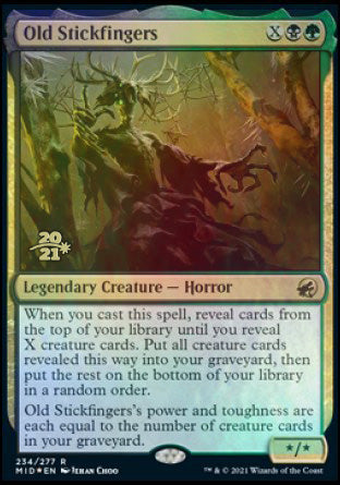 Old Stickfingers [Innistrad: Midnight Hunt Prerelease Promos] | Game Master's Emporium (The New GME)