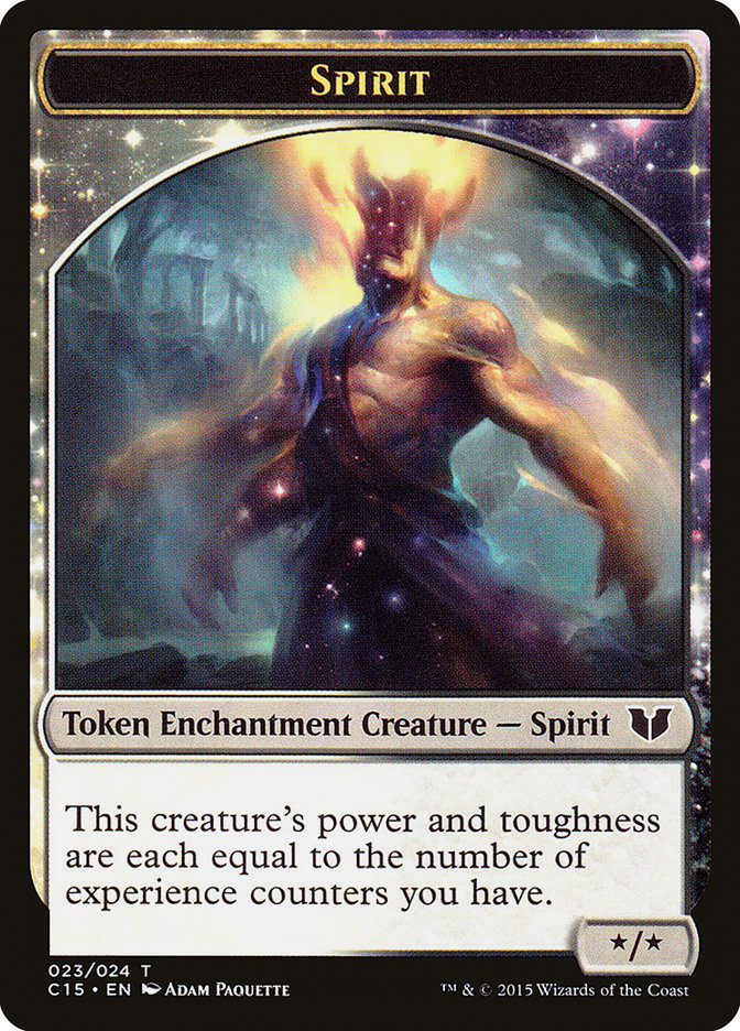 Spirit (023) // Cat Double-Sided Token [Commander 2015 Tokens] | Game Master's Emporium (The New GME)