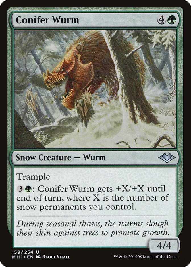 Conifer Wurm [Modern Horizons] | Game Master's Emporium (The New GME)