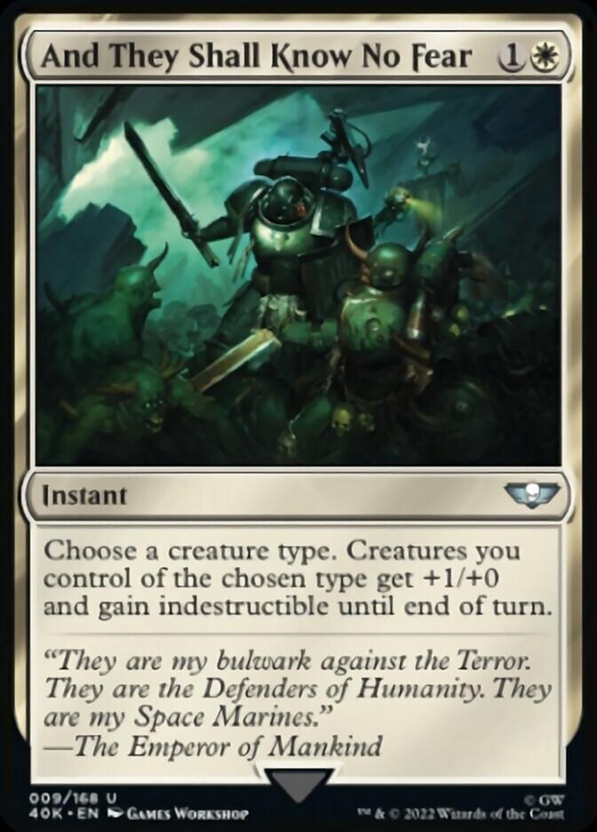 And They Shall Know No Fear (Surge Foil) [Warhammer 40,000] | Game Master's Emporium (The New GME)