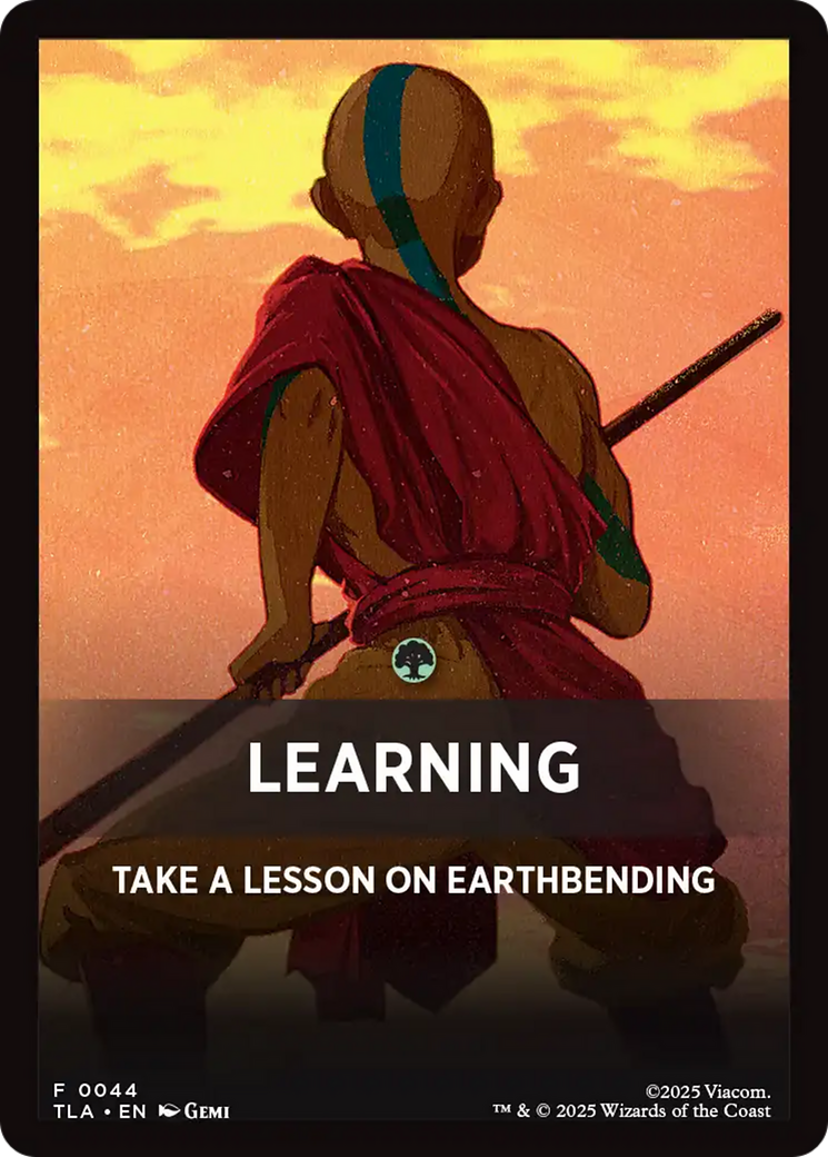 Learning Theme Card [Avatar: The Last Airbender Tokens] | Game Master's Emporium (The New GME)