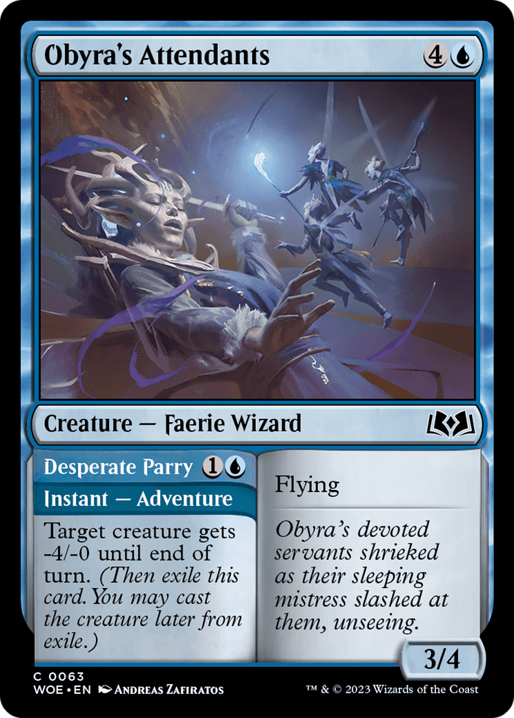 Obyra's Attendants // Desperate Parry [Wilds of Eldraine] | Game Master's Emporium (The New GME)
