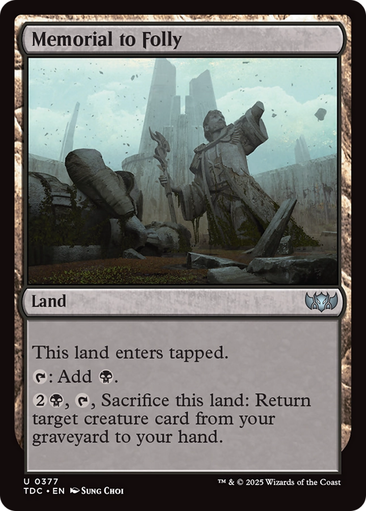 Memorial to Folly [Tarkir: Dragonstorm Commander] | Game Master's Emporium (The New GME)