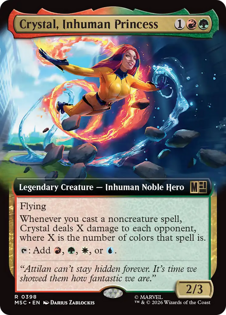 Crystal, Inhuman Princess (Extended Art) [Marvel Super Heroes Commander] | Game Master's Emporium (The New GME)
