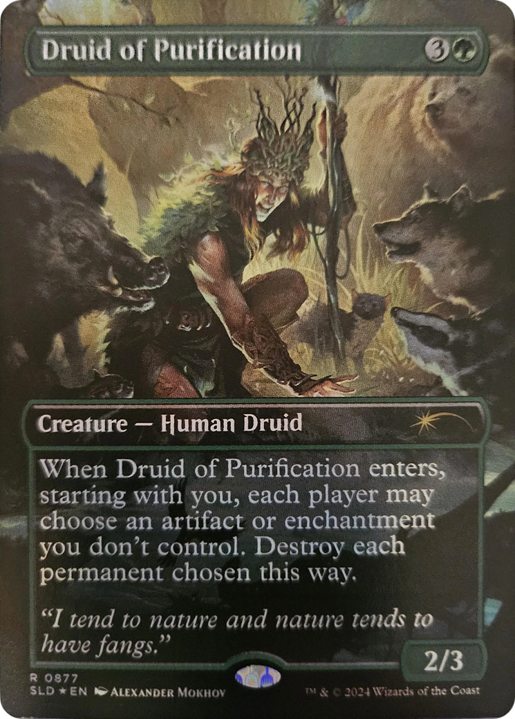 Druid of Purification (Rainbow Foil) [Secret Lair Drop Series] | Game Master's Emporium (The New GME)