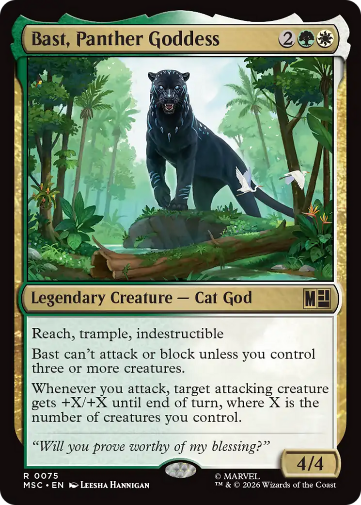 Bast, Panther Goddess (Surge Foil) [Marvel Super Heroes Commander] | Game Master's Emporium (The New GME)