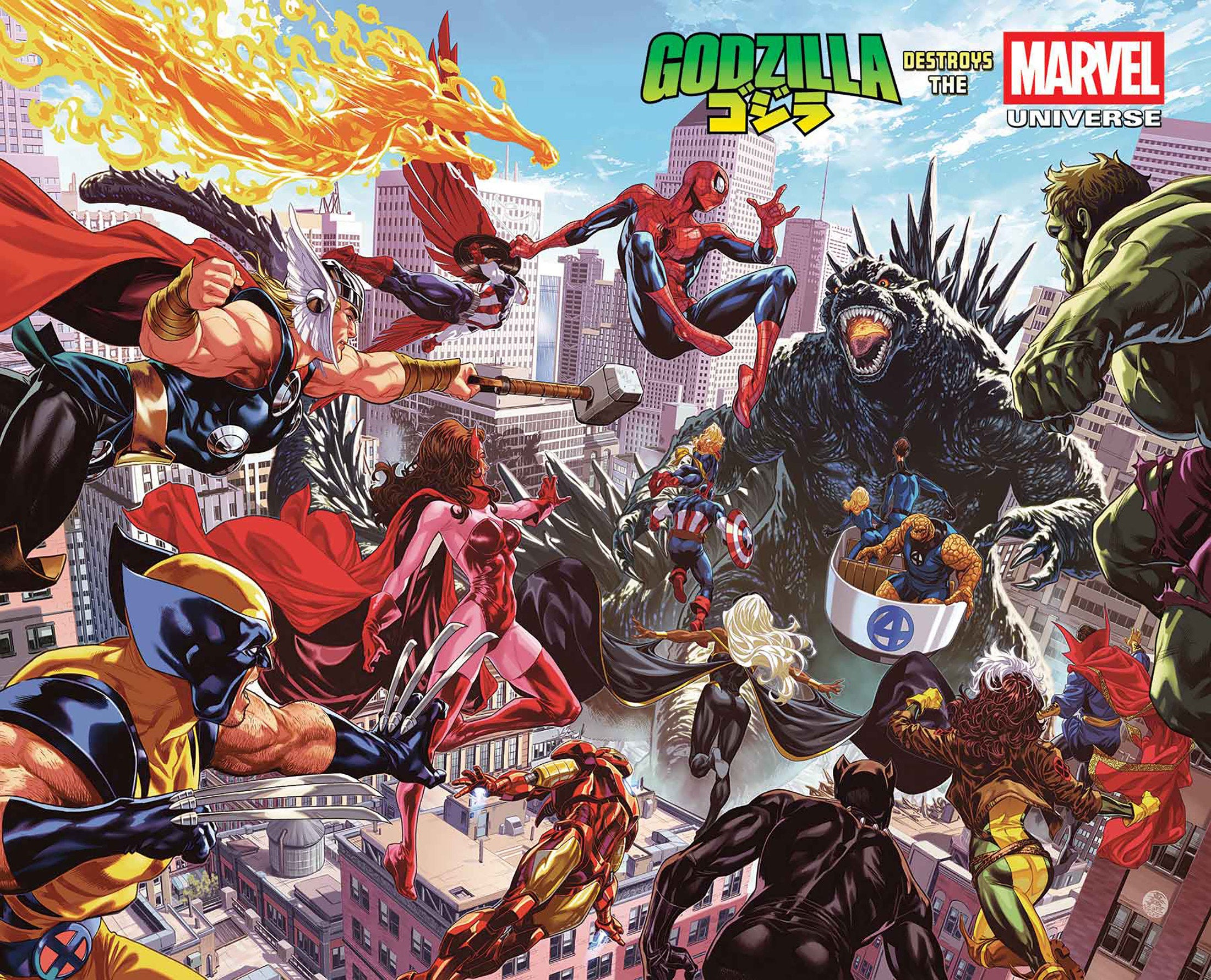 Godzila Destroys The Marvel Universe #1 Poster | Game Master's Emporium (The New GME)